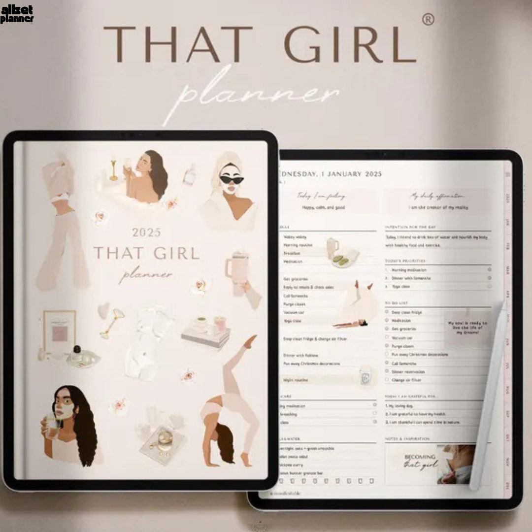 That Girl Digital Planner – Aesthetic & Productive