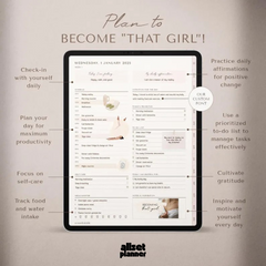 That Girl Digital Planner – Aesthetic & Productive